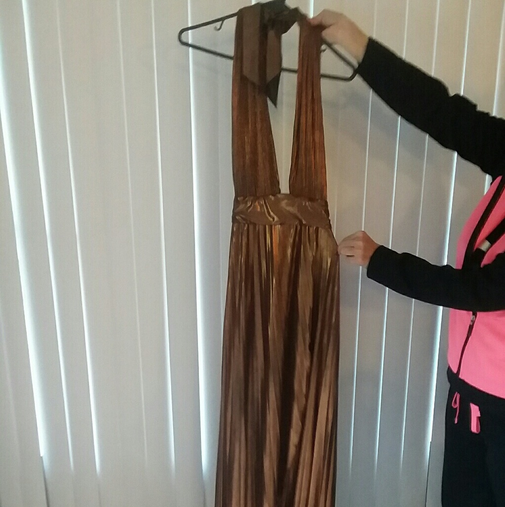 Liquid Copper Dress